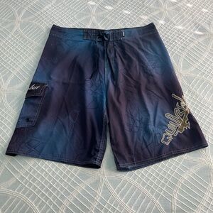 Quiksilver Navy and Black Board Shorts